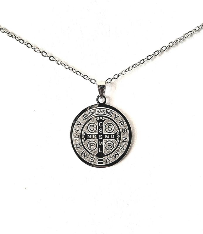 Ochranný amulet sv.Benedikt (chir.oceľ)